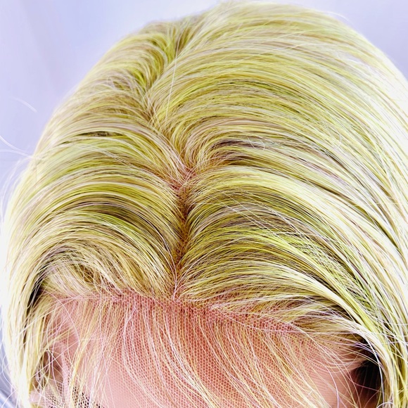 Long Gorgeous Green 13x3 Lace Front Premium Fiber Wig - Picture 3 of 11